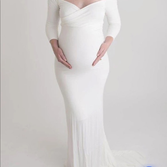 momfancy Dresses & Skirts - Maternity Dress, sz Large, ivory color. New and never wore